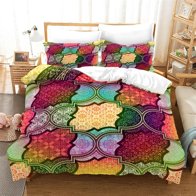 Mandala Floral Duvet Cover Bohemian Flowers Bedding Set Microfiber Exotic Geometric Quilt Cover Twin Full For Kids Adults Decor
Mandala Floral Duvet Cover Bohemian Flowers Bedding Set Microfiber Exotic Geometric Quilt Cover Twin Full For Kids Adults Decor