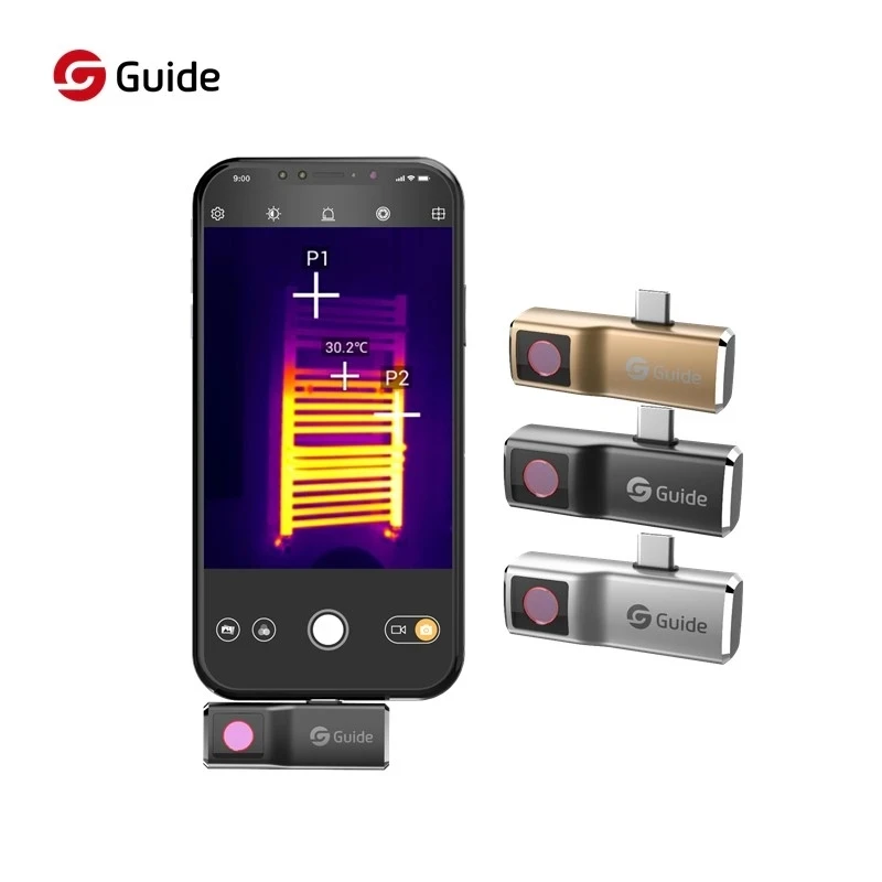GUIDE Mobir Air Thermal Imaging Camera For Android Type-C iOS Industrial Inspection Heat Loss Detection Mobile Thermal Imager
GUIDE Mobir Air Thermal Imaging Camera For Android Type-C iOS Industrial Inspection Heat Loss Detection Mobile Thermal Imager