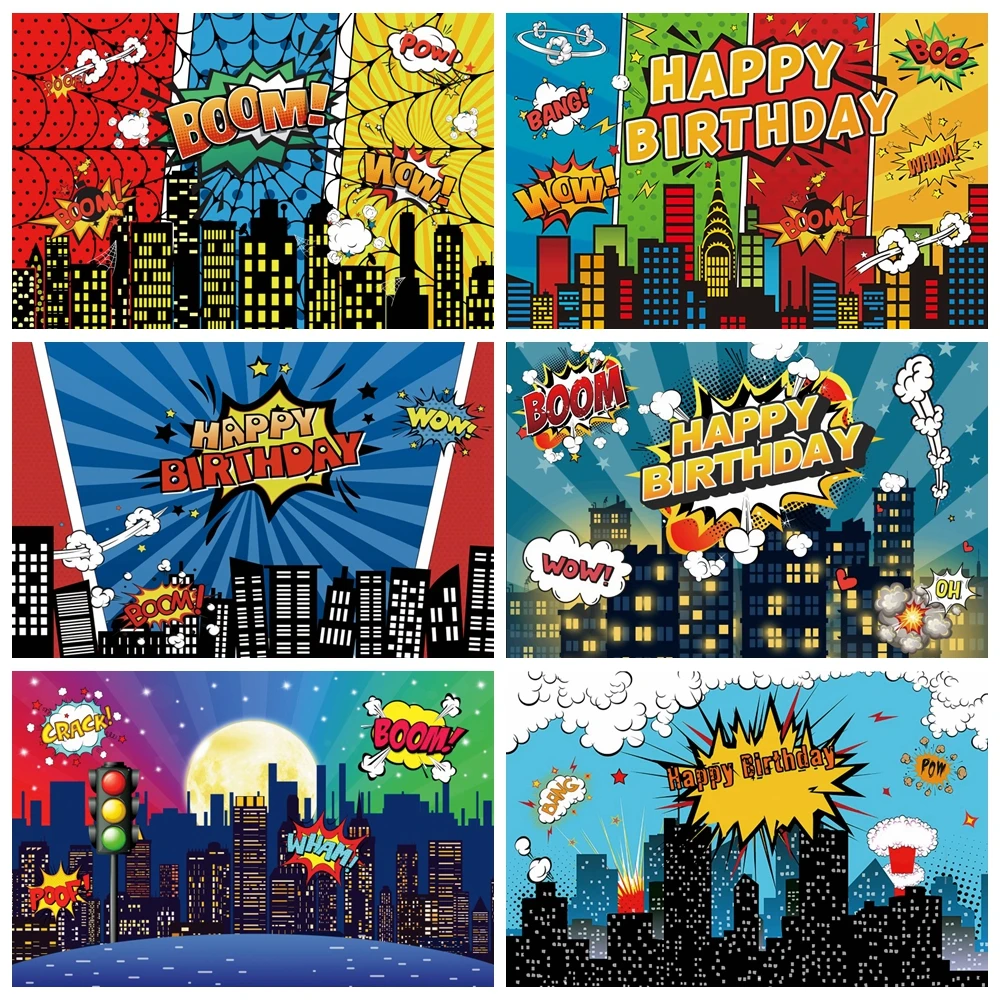 Superhero City Building Backdrop for Photography Super Hero Baby Shower Birthday Party Photographic Background Photo Studio Prop
Superhero City Building Backdrop for Photography Super Hero Baby Shower Birthday Party Photographic Background Photo Studio Prop