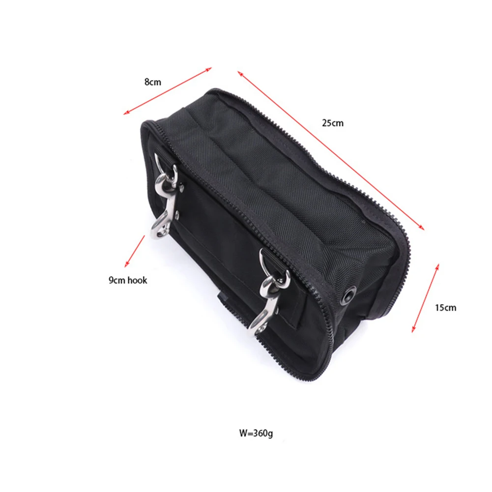 

Storage Pouch Sidemount Pouch Bag Black 1 Pc 25*15*8cm Accessories BCD Side Mount Mini Scuba Diving Durable High Quality