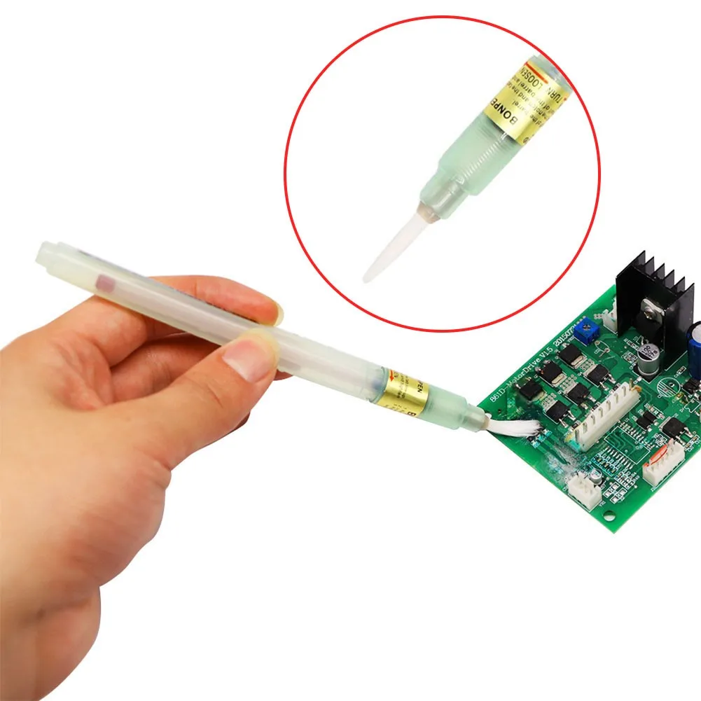 Fillable Flux Pen For PCB Soldering Plastic Reflow Solder Tool Applicator Brush Head No Clean 19cm Welding Accessories
Fillable Flux Pen For PCB Soldering Plastic Reflow Solder Tool Applicator Brush Head No Clean 19cm Welding Accessories