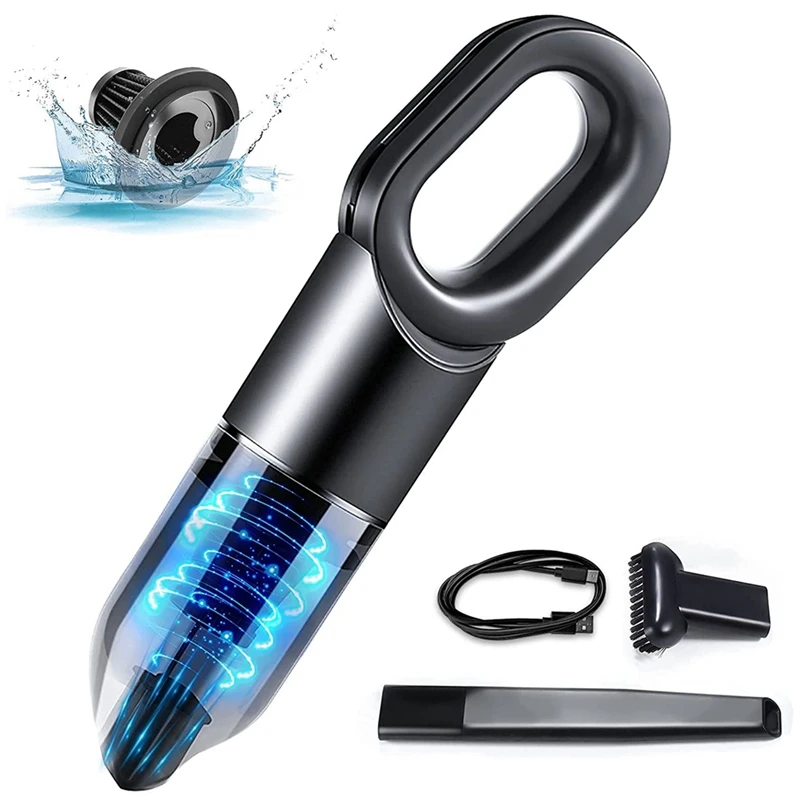 Portable Cordless Handheld Vacuum Cleaner, USB Charging, Wet Dry Car Vacuum Cleaner For Pet Hair, Home And Car Cleaning
Portable Cordless Handheld Vacuum Cleaner, USB Charging, Wet Dry Car Vacuum Cleaner For Pet Hair, Home And Car Cleaning