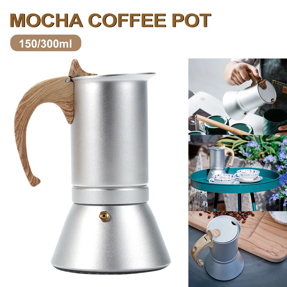 150ml/300ml Coffee Maker Coffee Maker Moka Pot Stainless Steel Coffee Pot Induction Practical Home Appliances
150ml/300ml Coffee Maker Coffee Maker Moka Pot Stainless Steel Coffee Pot Induction Practical Home Appliances