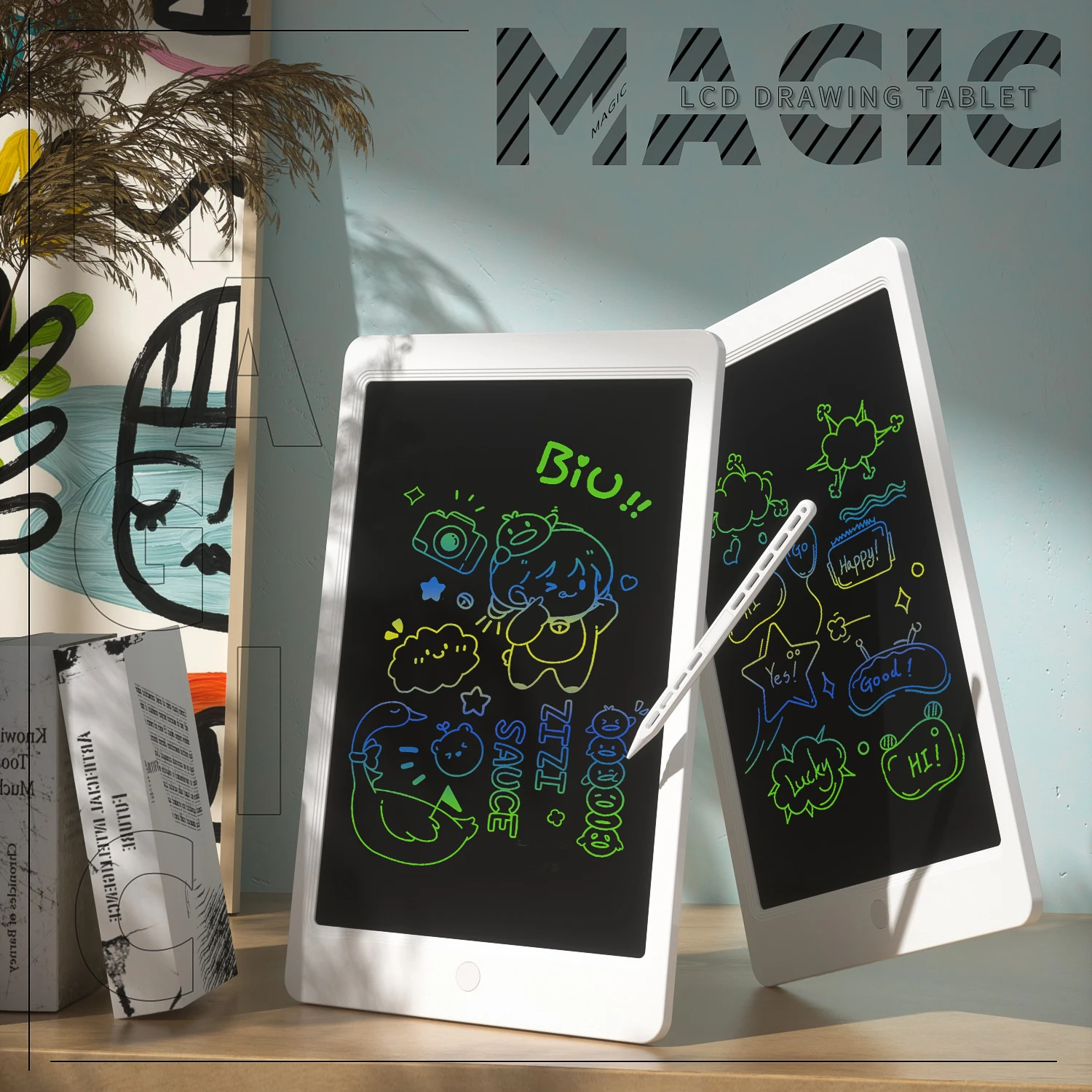 LCD Writing Tablet For Kids 8.5/10/12 Inch Magic Drawing Board Toys Magnetic Toddler Juguetes Montessori Chlidren Game Colorful
LCD Writing Tablet For Kids 8.5/10/12 Inch Magic Drawing Board Toys Magnetic Toddler Juguetes Montessori Chlidren Game Colorful