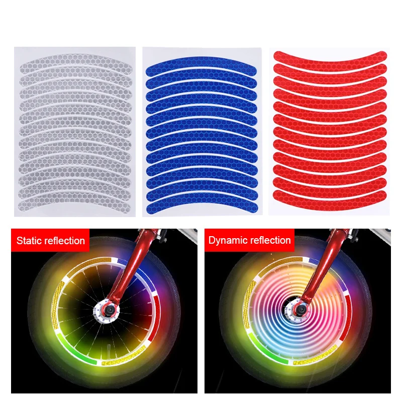 12Pcs/Sheet Bike Reflective Stickers Bicycle Cycling Warning Safety Reflector Cycling Decal Tape Decor Sticker Accessories
12Pcs/Sheet Bike Reflective Stickers Bicycle Cycling Warning Safety Reflector Cycling Decal Tape Decor Sticker Accessories