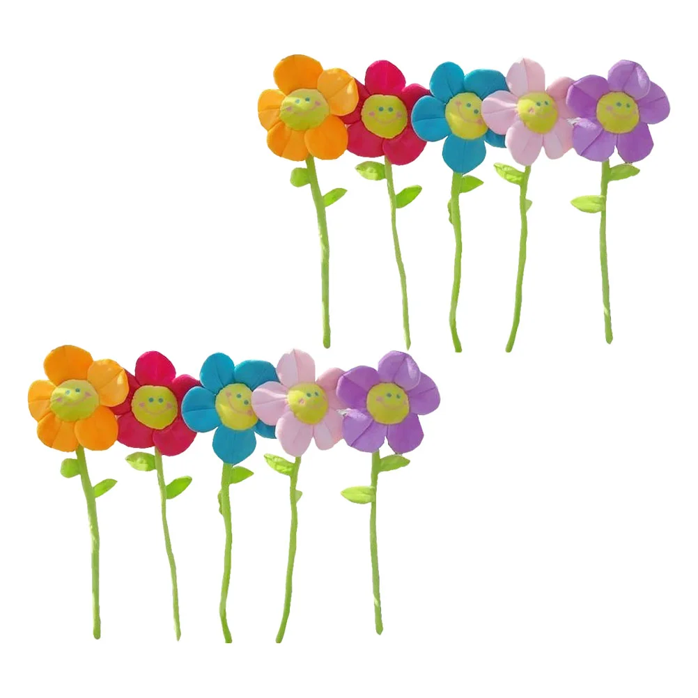 

10 Pcs Magnetic Curtain Tiebacks Simulation Sunflower Kids Toys Stuffed Bendy Hair Accessories Simulated