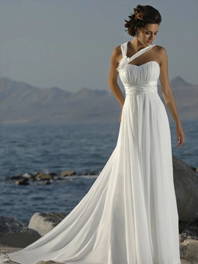 Chiffon Beach Ivory white Wedding Dresses Sweetheart Lace-up Bridal Gown for Women Floor Length Vestido De Noiva
Chiffon Beach Ivory white Wedding Dresses Sweetheart Lace-up Bridal Gown for Women Floor Length Vestido De Noiva