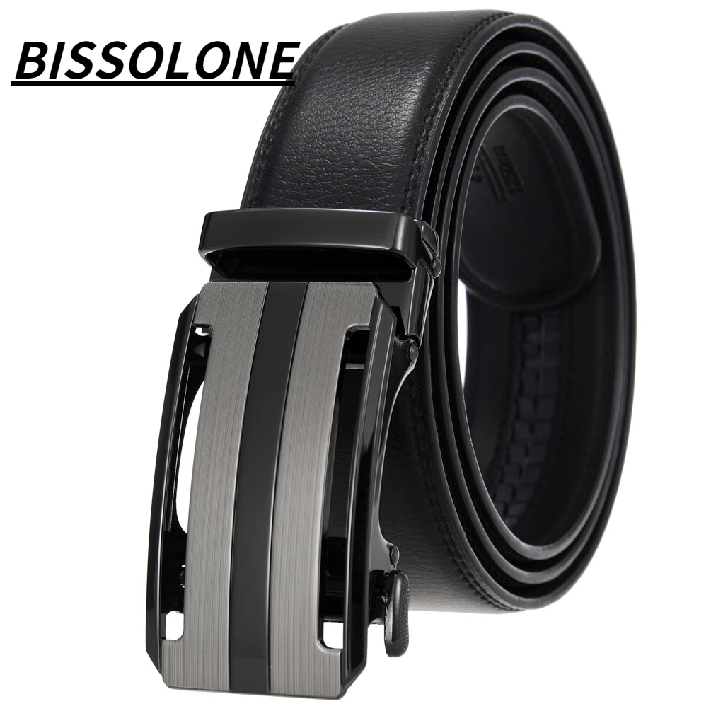 BISSOLONE New Men's Fashion Genuine Leather Black Alloy Automatic Buckle Plus Adjustable Belts Cow Leather Belt for Men Jeans
BISSOLONE New Men's Fashion Genuine Leather Black Alloy Automatic Buckle Plus Adjustable Belts Cow Leather Belt for Men Jeans