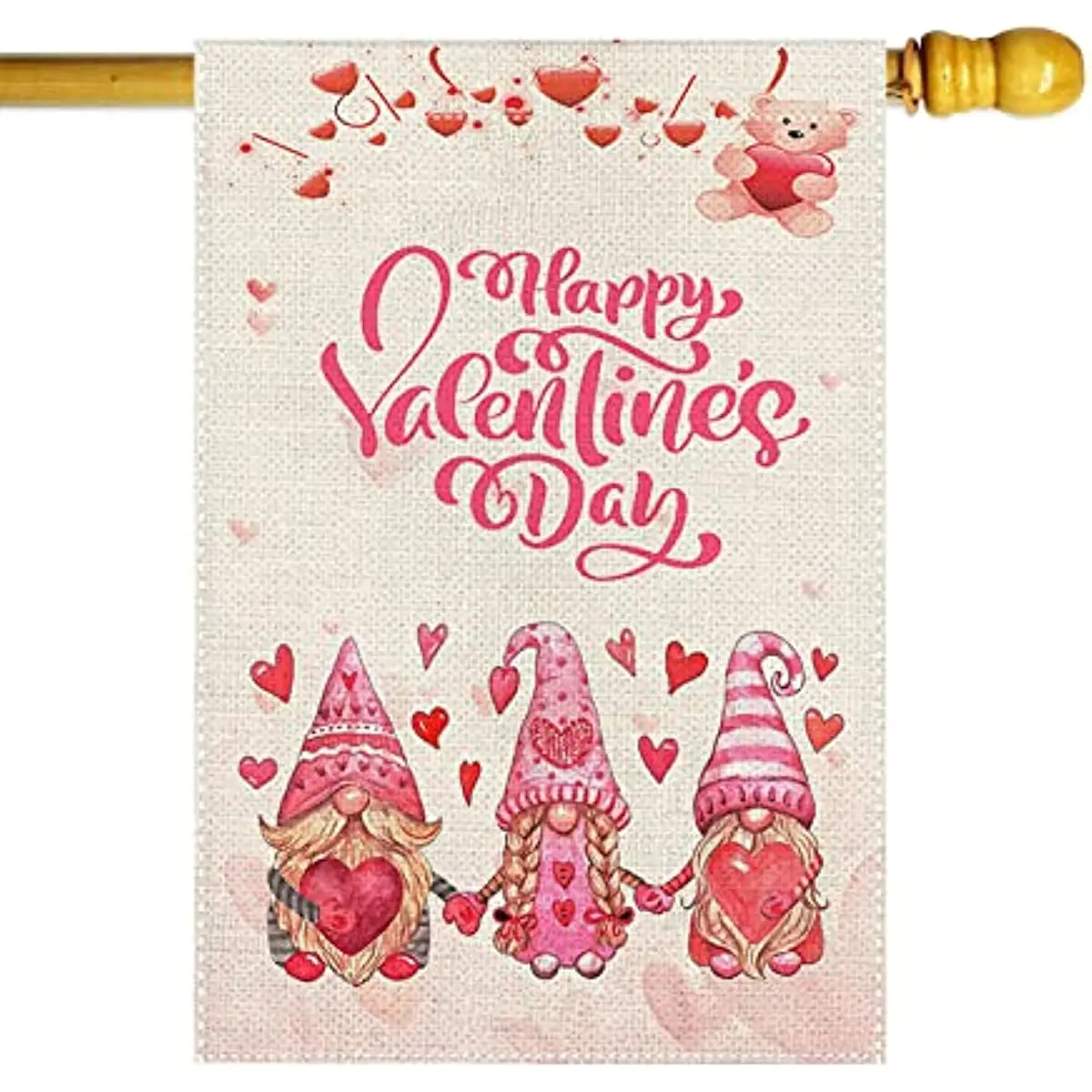 Happy Valentines Day House Flag Pink Hearts Garden Party Falg for Couples 12x18 Inch Outdoor Party Anniversaries Decor 2 Sides
Happy Valentines Day House Flag Pink Hearts Garden Party Falg for Couples 12x18 Inch Outdoor Party Anniversaries Decor 2 Sides