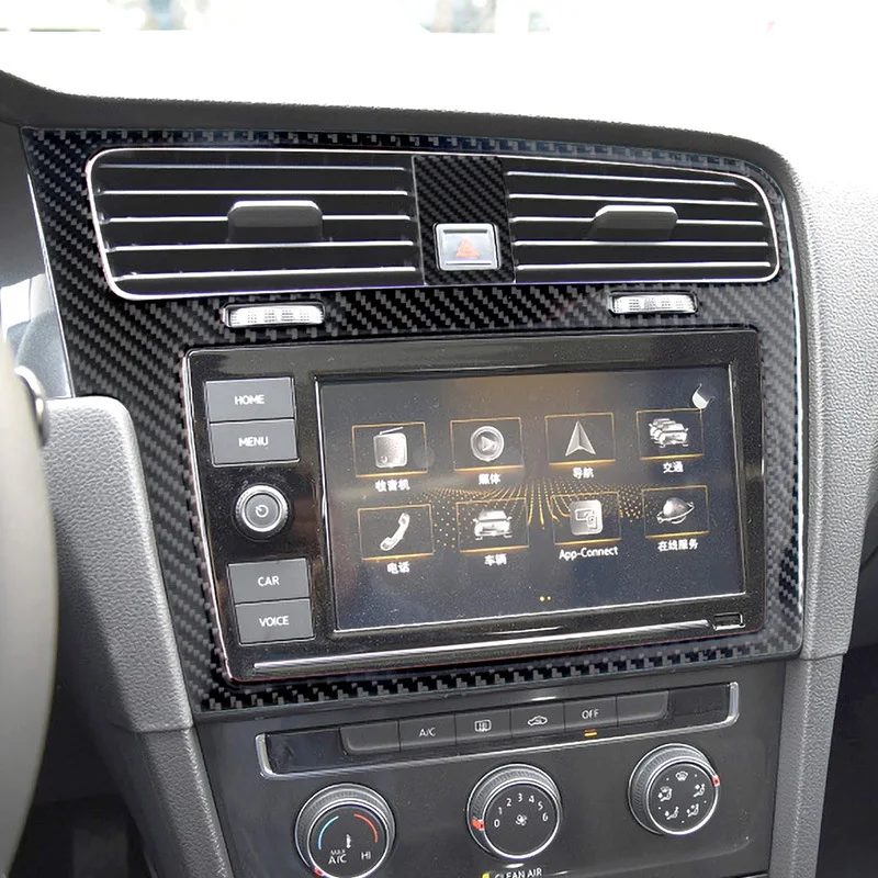 Car interior radio frame panel decorative frame carbon fiber sticker for Volkswagen Golf 7 GTI MK7 2013-2017 car supplies
Car interior radio frame panel decorative frame carbon fiber sticker for Volkswagen Golf 7 GTI MK7 2013-2017 car supplies