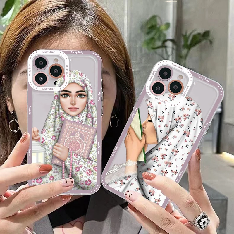 Fashion Arab Islamic Girl Muslim Women Phone Case For IPhone 14 13 12 11 Pro Max Mini X Xs XR 6 7 8 Plus SE Transparent Case 
Fashion Arab Islamic Girl Muslim Women Phone Case For IPhone 14 13 12 11 Pro Max Mini X Xs XR 6 7 8 Plus SE Transparent Case