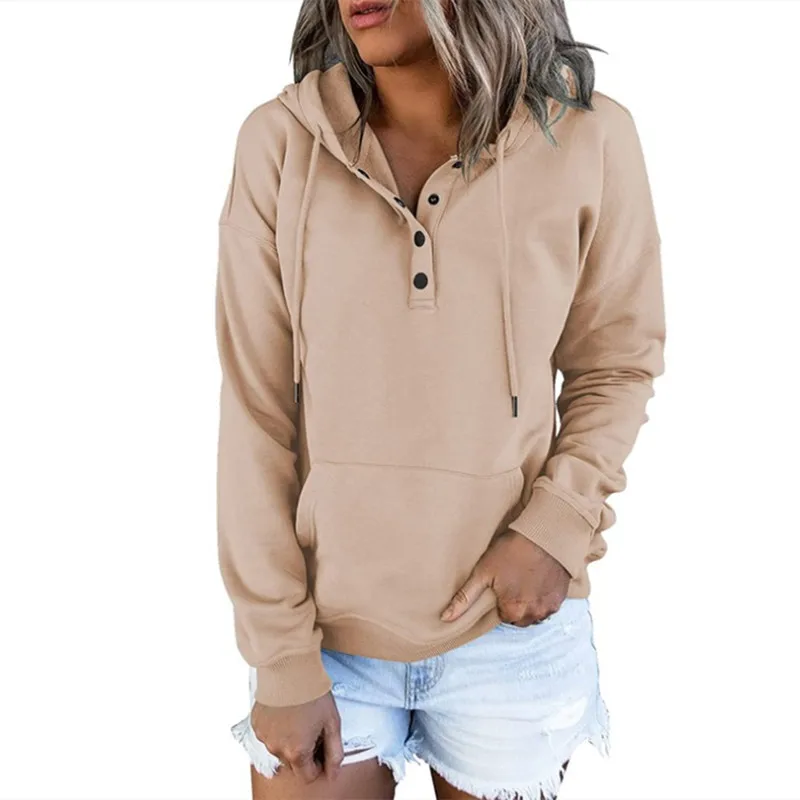 Womens Hoodie Sweatshirts Casual Basic Fall Spring Pullover Long Sleeve Shirts With Pockets S-3XL Sportswear
Womens Hoodie Sweatshirts Casual Basic Fall Spring Pullover Long Sleeve Shirts With Pockets S-3XL Sportswear