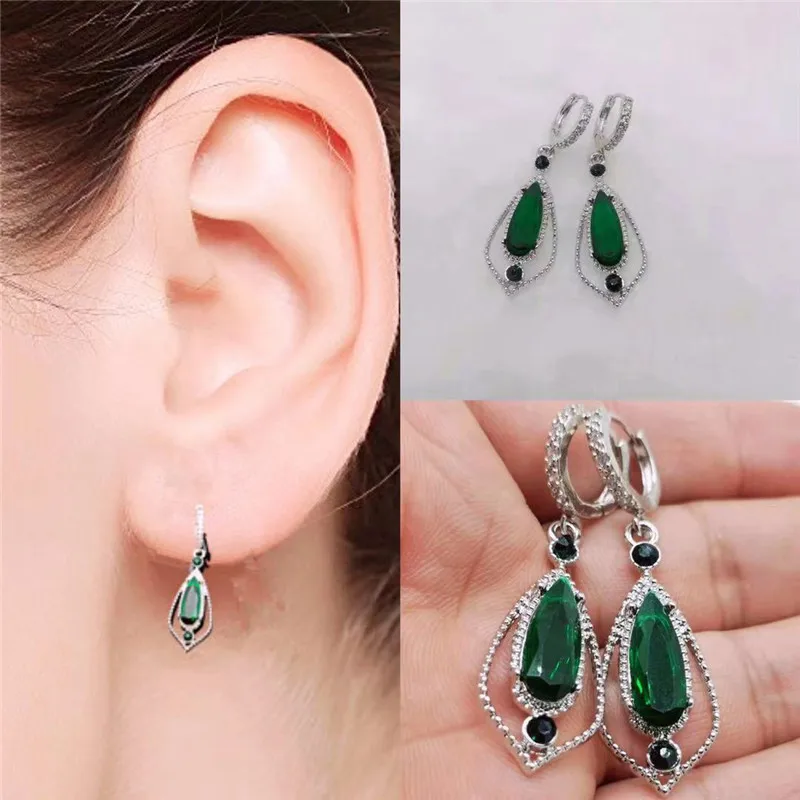 Aesthetic Water Drop Green Cubic Zirconia Earring Wedding Engagement Dangle Earrings Party Accessories for Women Trendy Jewelry
Aesthetic Water Drop Green Cubic Zirconia Earring Wedding Engagement Dangle Earrings Party Accessories for Women Trendy Jewelry