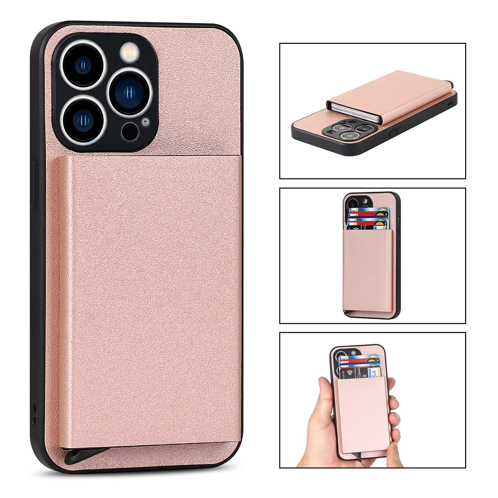 Leather Wallet Card Holder Phone Case For iPhone 12 13 Mini 11 Pro Max X XR XS Max 7 8 Plus SE 2 Metal Soft TPU Shockproof Cover
Leather Wallet Card Holder Phone Case For iPhone 12 13 Mini 11 Pro Max X XR XS Max 7 8 Plus SE 2 Metal Soft TPU Shockproof Cover