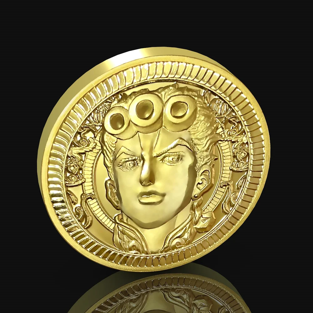 JOJO Cosplay позолоченная монета значок аниме медальон художественная коллекция подарок
JOJO Cosplay позолоченная монета значок аниме медальон художественная коллекция подарок