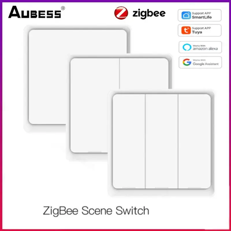 Беспроводной кнопочный контроллер Tuya ZigBee, 12 режимов работы, 4 клавиши, работает с Alexa Google Home
Беспроводной кнопочный контроллер Tuya ZigBee, 12 режимов работы, 4 клавиши, работает с Alexa Google Home