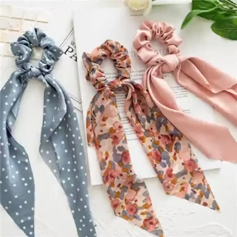 Fashion Floral Print Scrunchies Solid Color Hair ribbon For Women Ponytail scarf Satin Silk Elastic Hair Bands Hair Accessories
Fashion Floral Print Scrunchies Solid Color Hair ribbon For Women Ponytail scarf Satin Silk Elastic Hair Bands Hair Accessories