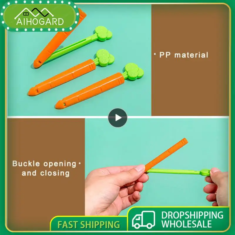 Food Tongs Environmentally Friendly Practical Carrot Sealing Clip Lovely 5 Pack Carrot Clip Crisper Kitchen Storage Sealing Clip
Food Tongs Environmentally Friendly Practical Carrot Sealing Clip Lovely 5 Pack Carrot Clip Crisper Kitchen Storage Sealing Clip