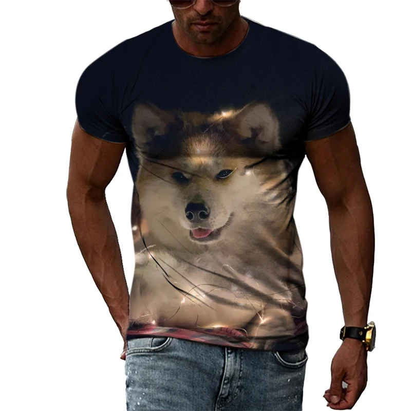 Summer trend animal fashion T-shirt Men's personality trend Street Harajuku style round neck 3D printing casual short long sleev
Summer trend animal fashion T-shirt Men's personality trend Street Harajuku style round neck 3D printing casual short long sleev