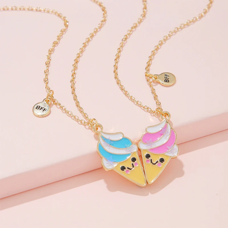 2Pack Summer Ice Cream Cute Pendant Best Friend BFF Girls Kids Friendship Necklace Jewelry Gift
2Pack Summer Ice Cream Cute Pendant Best Friend BFF Girls Kids Friendship Necklace Jewelry Gift