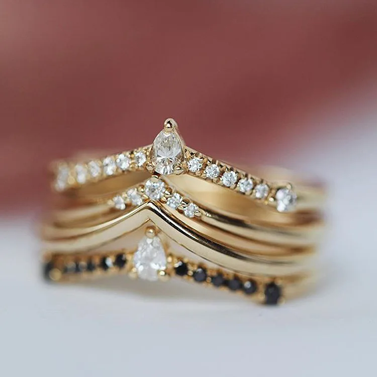Cross-border selling new creative multi-layer geometry diamond zircon ring female
Cross-border selling new creative multi-layer geometry diamond zircon ring female