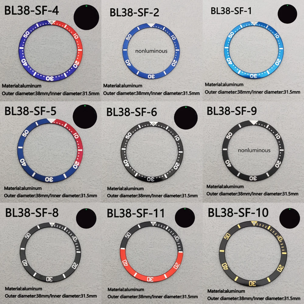 Aluminum Bezel Insert 38mm*31.5mm Watch Bezel Ring for Skx007 Skx009 SUB Watch Case Nh35/nh36 Movement Watch Vintage Bezel
Aluminum Bezel Insert 38mm*31.5mm Watch Bezel Ring for Skx007 Skx009 SUB Watch Case Nh35/nh36 Movement Watch Vintage Bezel