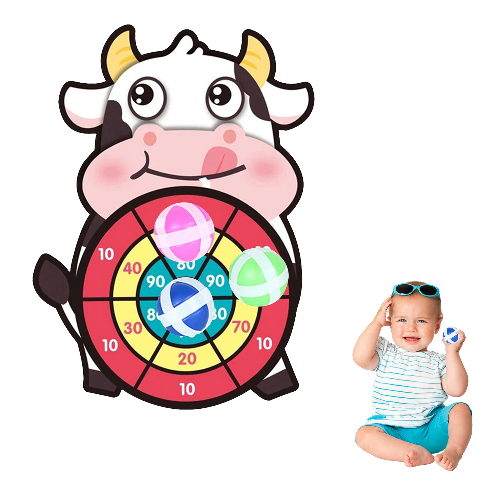 Animal Dart Board Throwing Target Dartboard With 3 Sticky Ball And Hooks Indoor And Outdoor Educational Game Toys For Children
Animal Dart Board Throwing Target Dartboard With 3 Sticky Ball And Hooks Indoor And Outdoor Educational Game Toys For Children