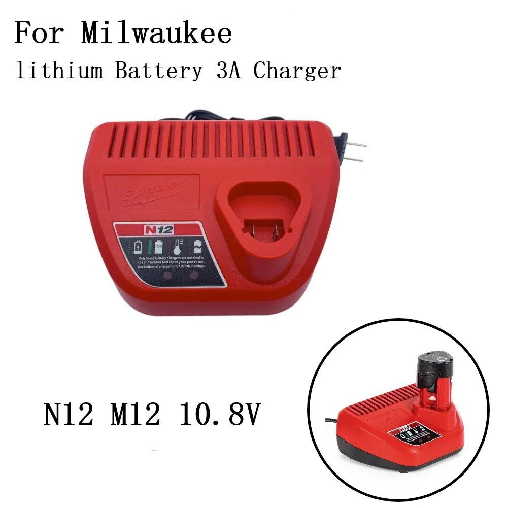 Li-Ion Battery Charger For M12 N12 12V Li-ion Battery Charger 3A Fast Charge Replacement Power Tool Accessories
Li-Ion Battery Charger For M12 N12 12V Li-ion Battery Charger 3A Fast Charge Replacement Power Tool Accessories