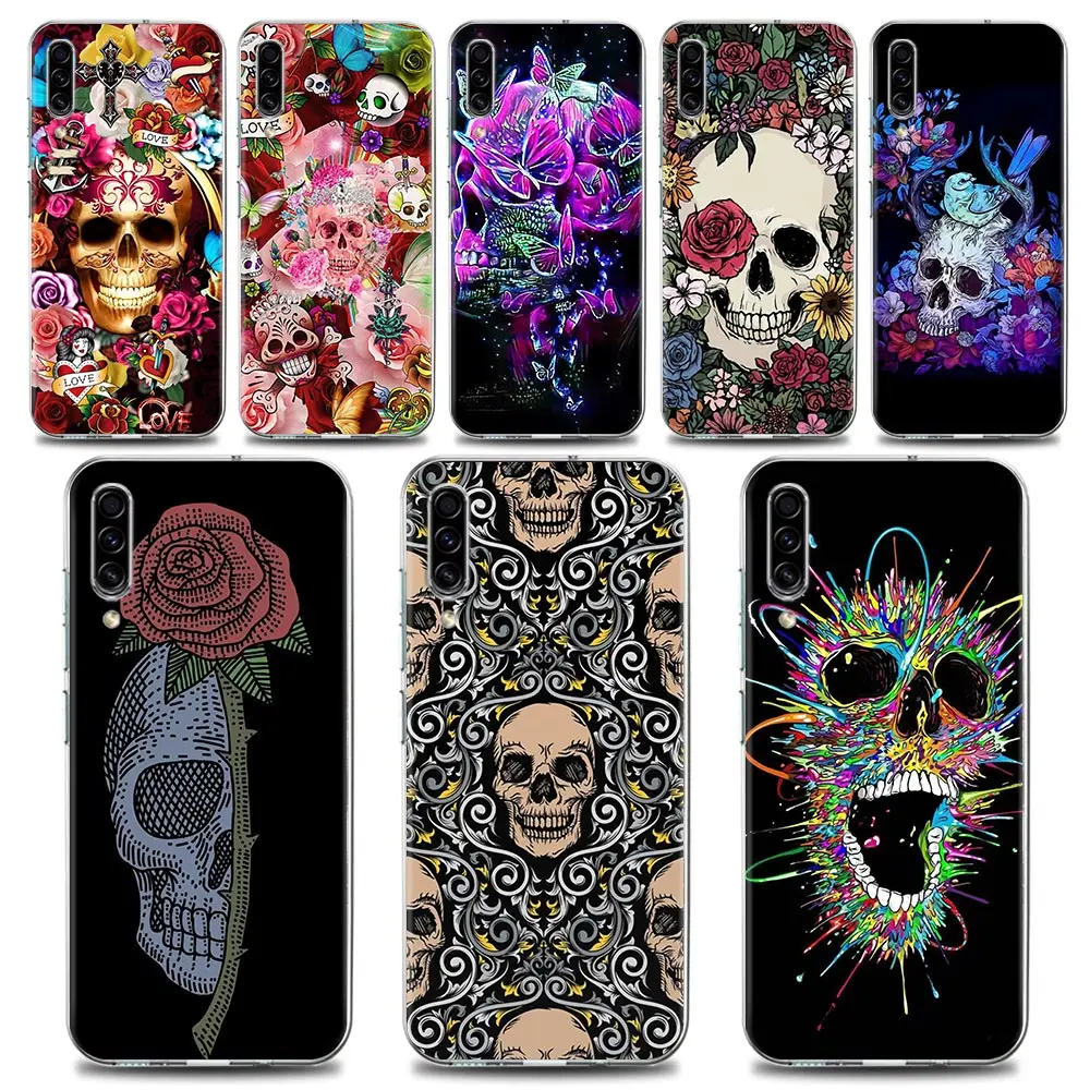 Retro Style Flower Skull Clear Phone Case for Samsung A70 A40 A50 A30 A20e Case A20s A10 Note 8 9 10 Plus Lite 20 Silicone
Retro Style Flower Skull Clear Phone Case for Samsung A70 A40 A50 A30 A20e Case A20s A10 Note 8 9 10 Plus Lite 20 Silicone