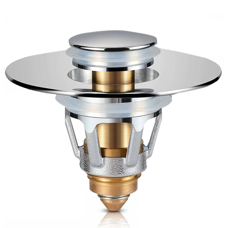 LUDA Universal Bathroom Sink Stopper, 1.1-1.5Inch Basin Popup Sink Drain Strainer, Anti Clogging Sink Drain Filter
LUDA Universal Bathroom Sink Stopper, 1.1-1.5Inch Basin Popup Sink Drain Strainer, Anti Clogging Sink Drain Filter