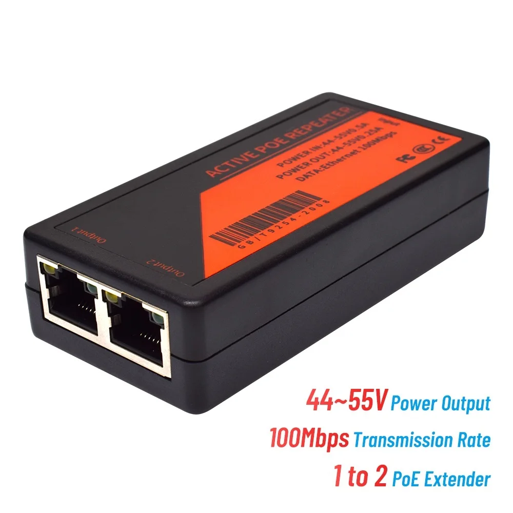 2 Port PoE Extender 100Mbps poe extender for ip port max extend 120m transmission extender for ip camera
2 Port PoE Extender 100Mbps poe extender for ip port max extend 120m transmission extender for ip camera