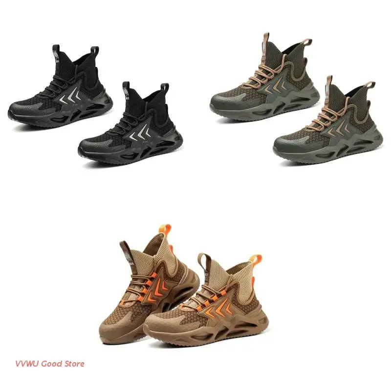 Fashion Safety Boots Lightweight Industrial & Construction Work Shoes Comfortable Sport Sneakers Steel Toe Shoes for Men
Fashion Safety Boots Lightweight Industrial & Construction Work Shoes Comfortable Sport Sneakers Steel Toe Shoes for Men
