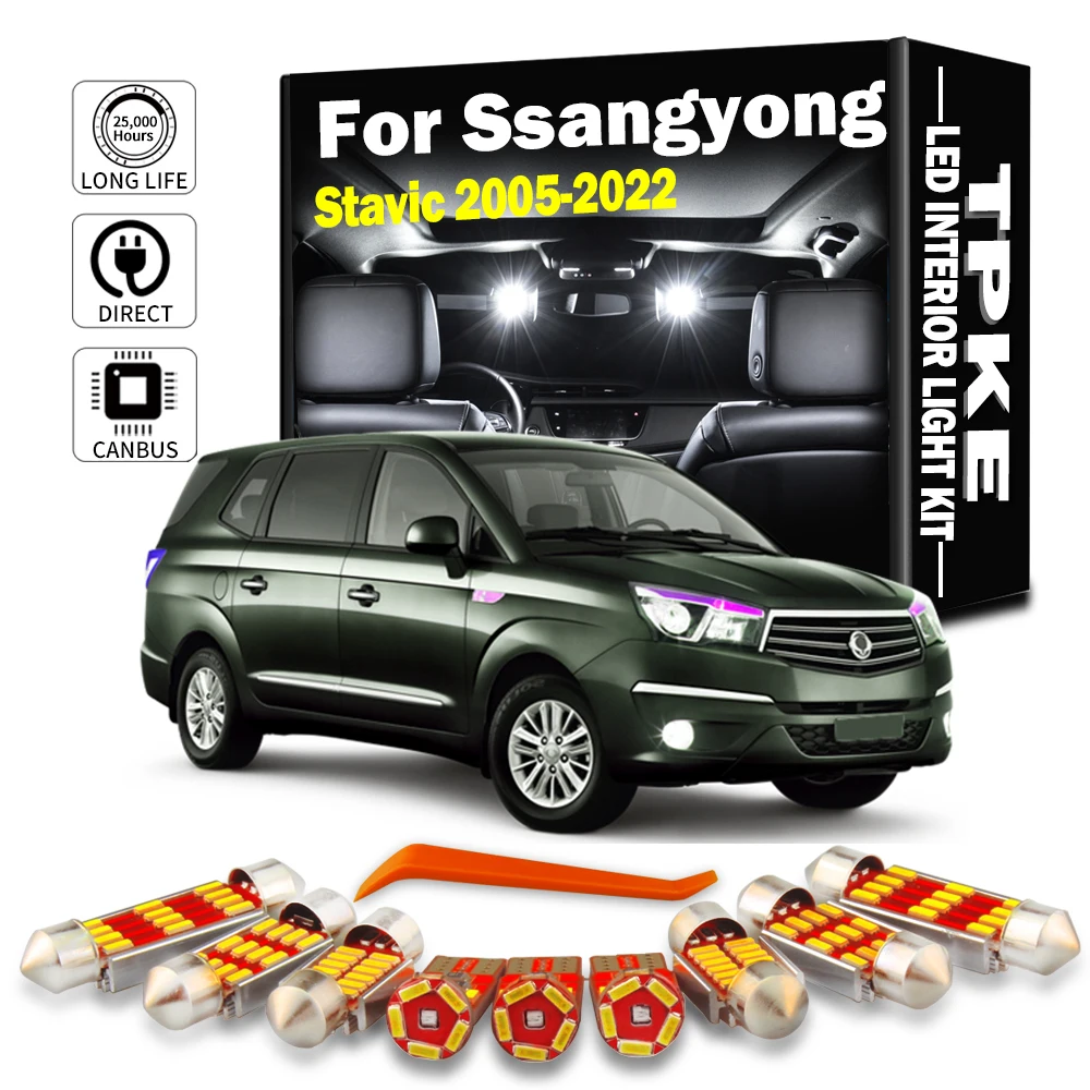 TPKE Car LED Interior Map Light Kit For Ssangyong Stavic 2005-2015 2016 2017 2018 2019 2020 2021 2022 Led Bulbs Canbus No Error
TPKE Car LED Interior Map Light Kit For Ssangyong Stavic 2005-2015 2016 2017 2018 2019 2020 2021 2022 Led Bulbs Canbus No Error
