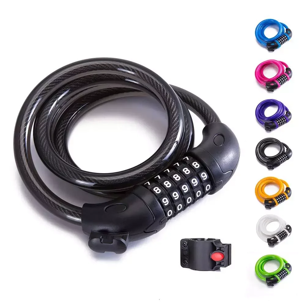High Security Anti-Theft 5 Digit Combination Steel Wire Bike Motorbike Code Lock
High Security Anti-Theft 5 Digit Combination Steel Wire Bike Motorbike Code Lock