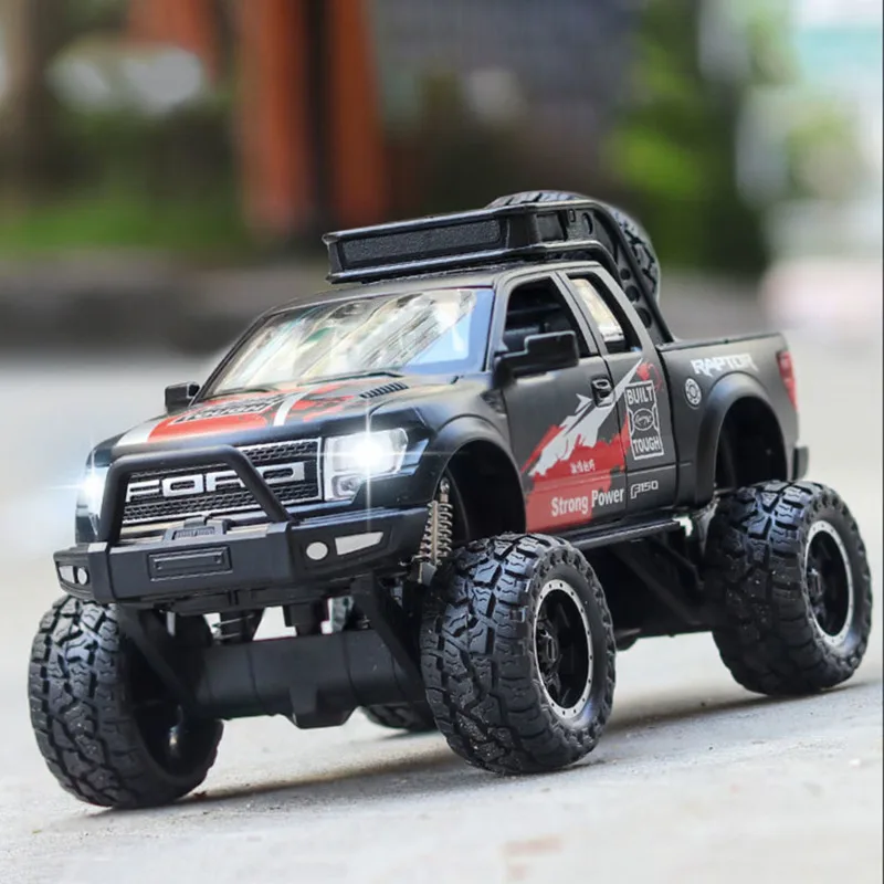 1/32 Ford Raptor F150 Литые и игрушечные автомобили пикап грузовик с отрывным звуком светильник внедорожник модель автомобиля для детей игрушки под...
1/32 Ford Raptor F150 Литые и игрушечные автомобили пикап грузовик с отрывным звуком светильник внедорожник модель автомобиля для детей игрушки под...