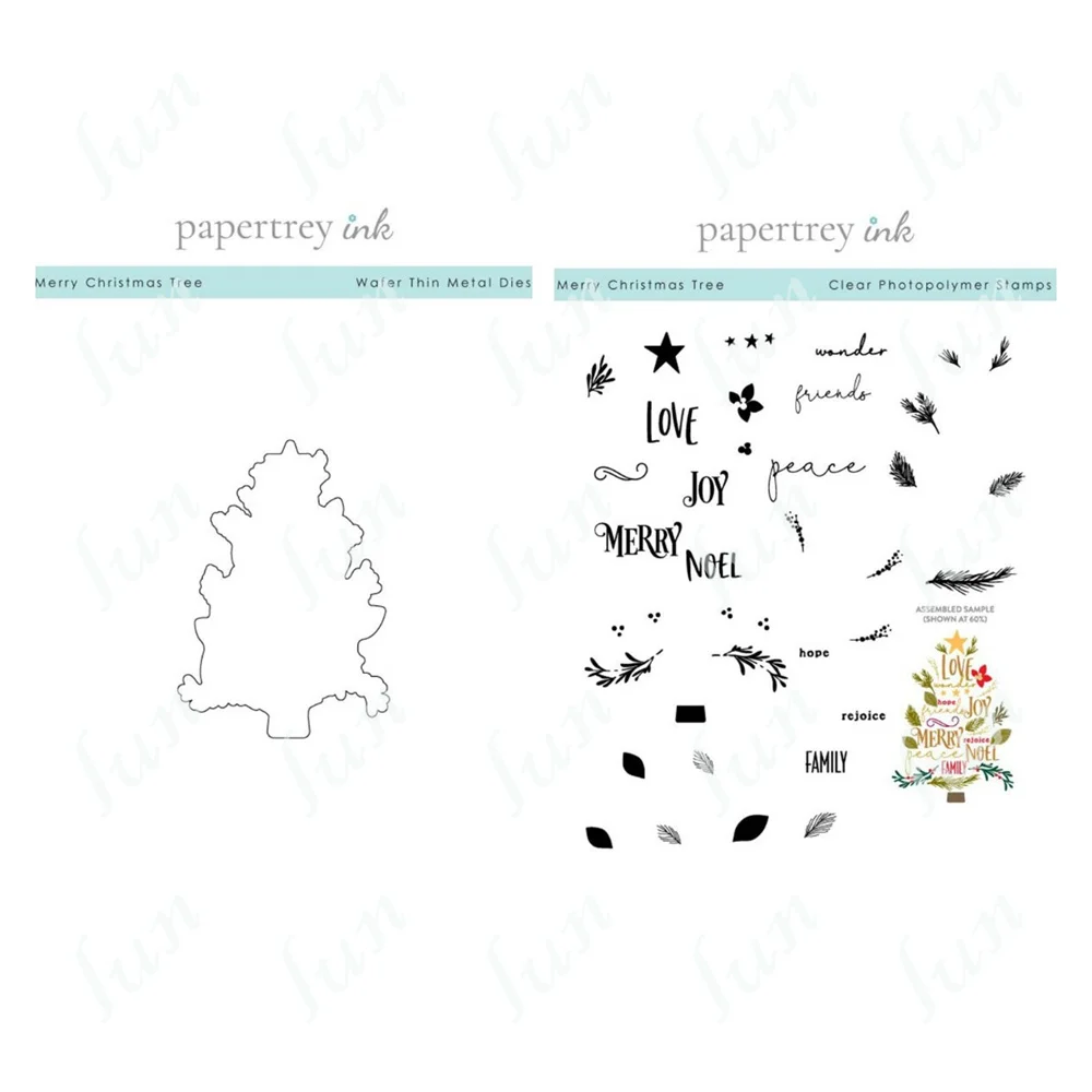 Merry Christmas Tree Cutting Dies and Clear Stamps Handmade Diy Scrapbooking Greeting Card Diary Craft Decoration Supplies
Merry Christmas Tree Cutting Dies and Clear Stamps Handmade Diy Scrapbooking Greeting Card Diary Craft Decoration Supplies