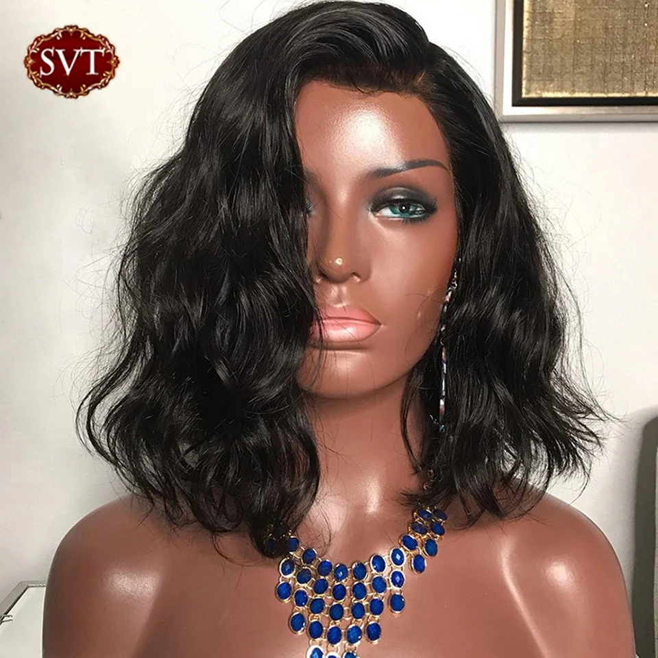 SVT Brazilian 4x4 Frontal Wigs Body Wave 13x2 T Part Lace Human Hair Wigs For Women Pre-plucked Natural Hairline With Baby Hair
SVT Brazilian 4x4 Frontal Wigs Body Wave 13x2 T Part Lace Human Hair Wigs For Women Pre-plucked Natural Hairline With Baby Hair