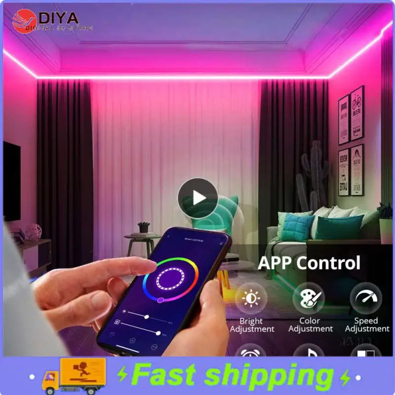 

App Control Led Strip Neon Lights Timing Rgb Smart Lamp Outdoor Garden Decoration Neon Sign Tape Work With Alexa Google Home