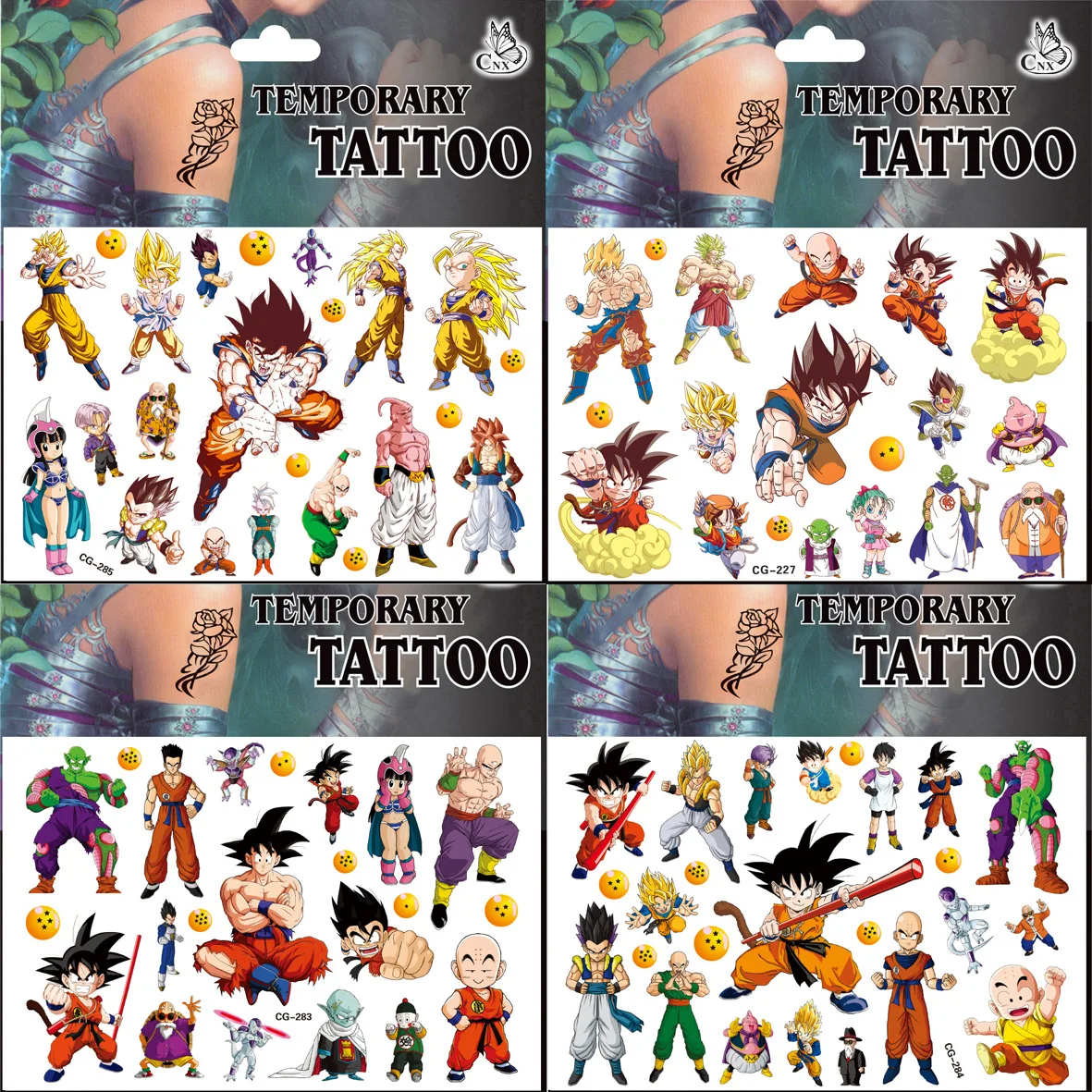 Kawaii Dargon Ball Z Temporary Tattoo Anime Z Super Saiyan Cosplay Tattoo Waterproof Sticker Party Decor Kids Toys Birthday Gift
Kawaii Dargon Ball Z Temporary Tattoo Anime Z Super Saiyan Cosplay Tattoo Waterproof Sticker Party Decor Kids Toys Birthday Gift
