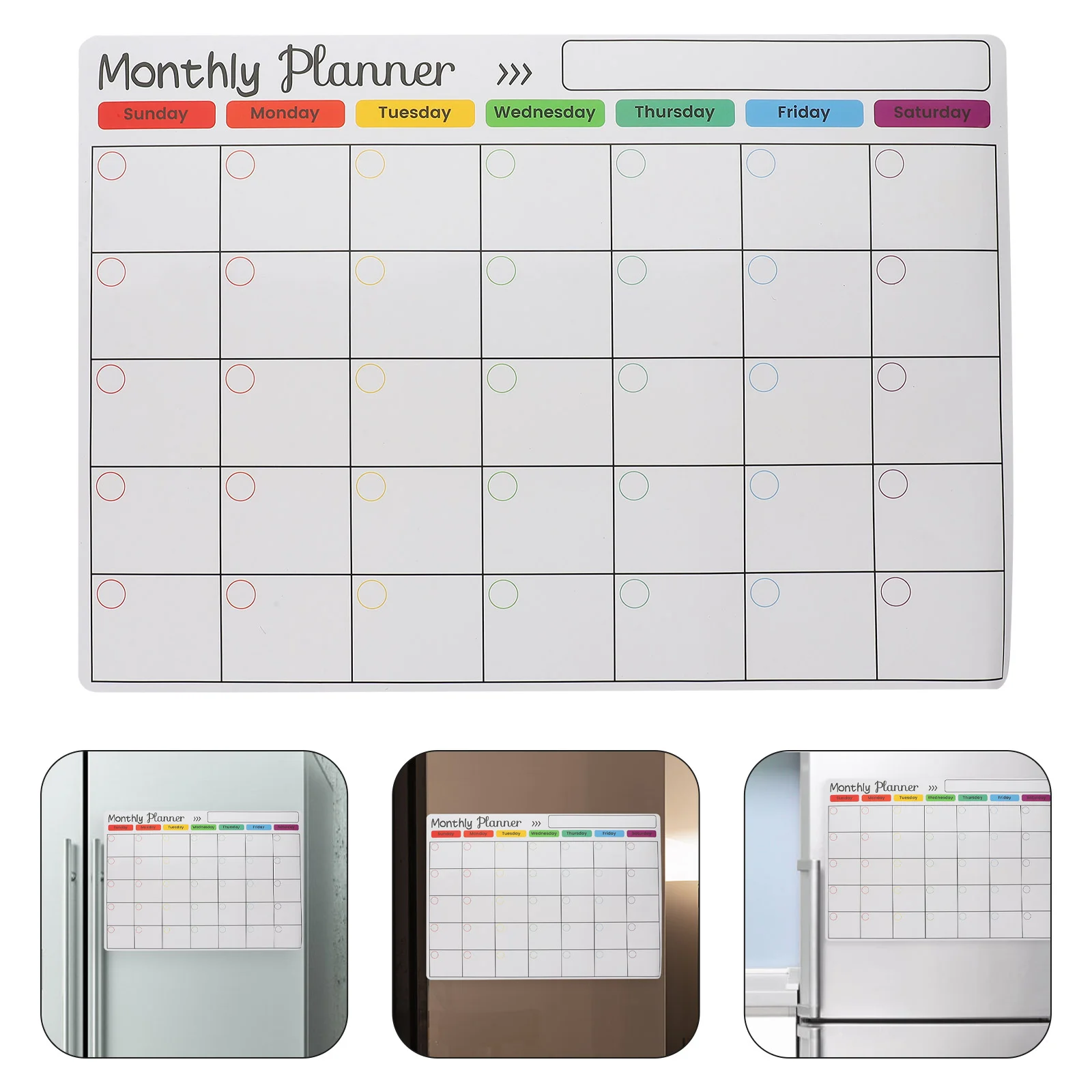 

Ежемесячная белая доска календарь сухое стирание расписание планирование белая доска магнитные доски чистый холодильник