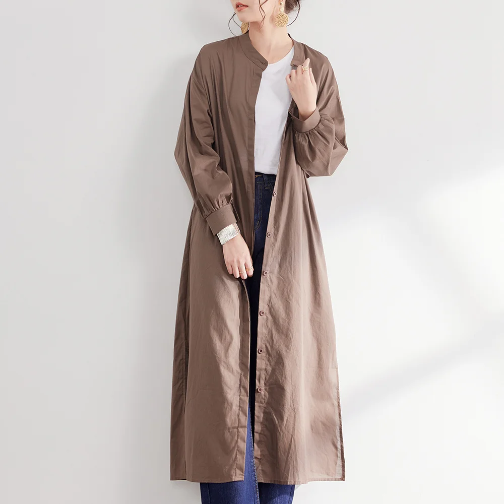 Women's Dress Spring Summer New Korean Fashion One Piece Dress Button Three-Quarter Sleeve Ankle-Length Mid Waist Straight Dress 
Women's Dress Spring Summer New Korean Fashion One Piece Dress Button Three-Quarter Sleeve Ankle-Length Mid Waist Straight Dress