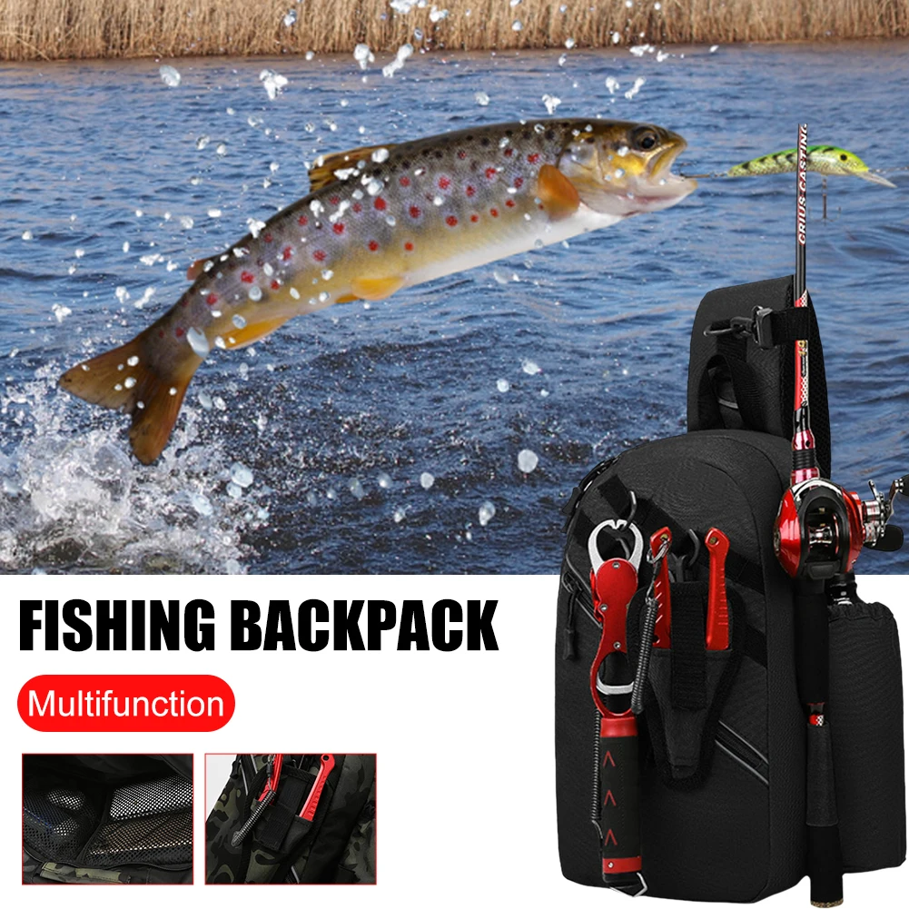 Fishing Tackle Backpack Waterproof Fishing Bag Large Capacity Fishing Accessories Carrying Bag with Rod Holder Shoulder Backpack
Fishing Tackle Backpack Waterproof Fishing Bag Large Capacity Fishing Accessories Carrying Bag with Rod Holder Shoulder Backpack