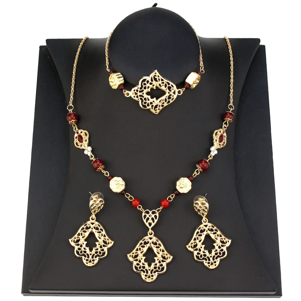 Sunspicems New Morocco Bride Jewelry Sets Women Drop Earring Chic Bracelet Beads Necklace Gold Color Arabic Muslim Bijoux Gift
Sunspicems New Morocco Bride Jewelry Sets Women Drop Earring Chic Bracelet Beads Necklace Gold Color Arabic Muslim Bijoux Gift