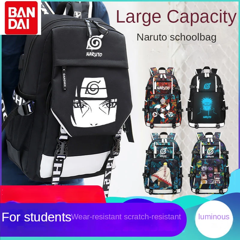 Школьный ранец Bandai Naruto Uchiha Itachi Hatake Kakashi, многофункциональный вместительный рюкзак для студентов, крутая светящаяся дорожная сумка
Школьный ранец Bandai Naruto Uchiha Itachi Hatake Kakashi, многофункциональный вместительный рюкзак для студентов, крутая светящаяся дорожная сумка
