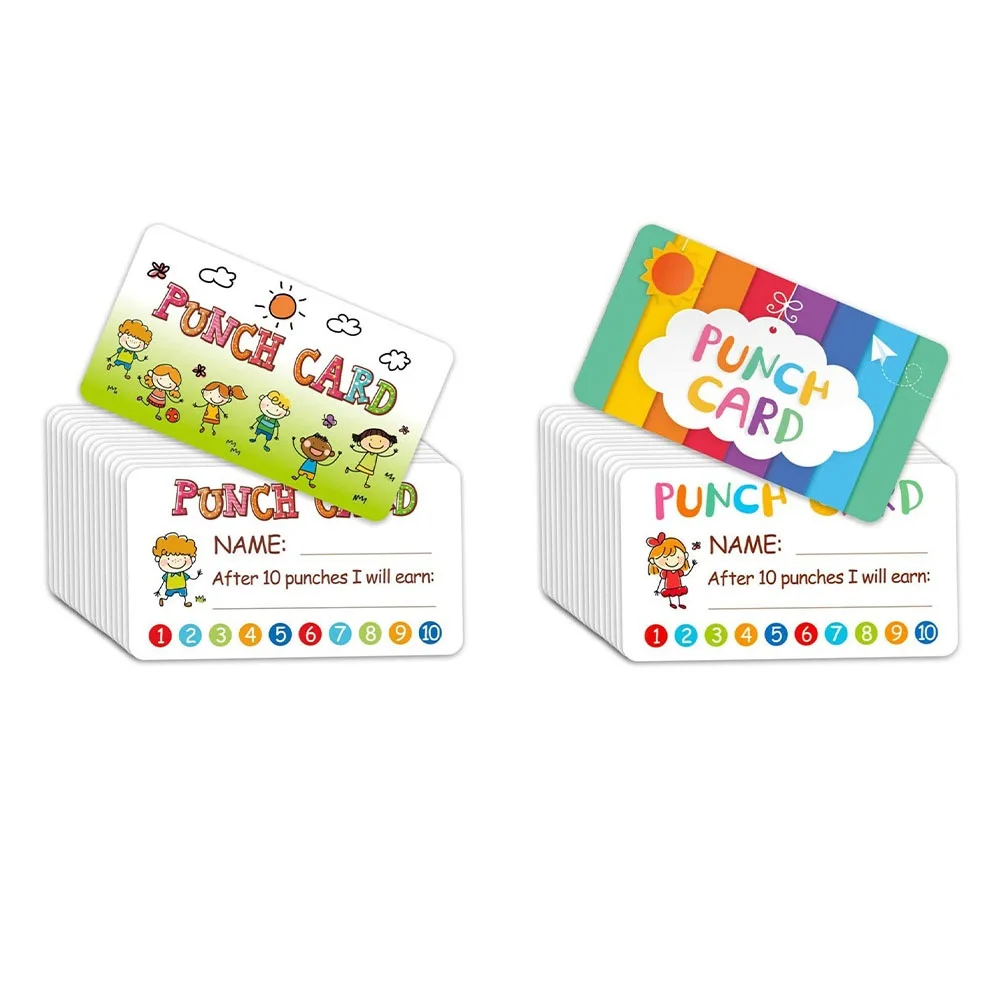 Cartoon Kids Reward Incentive Punch Cards Children Motivate Small Card Teacher Student Interaction Stationery Cards Kids Toy
Cartoon Kids Reward Incentive Punch Cards Children Motivate Small Card Teacher Student Interaction Stationery Cards Kids Toy
