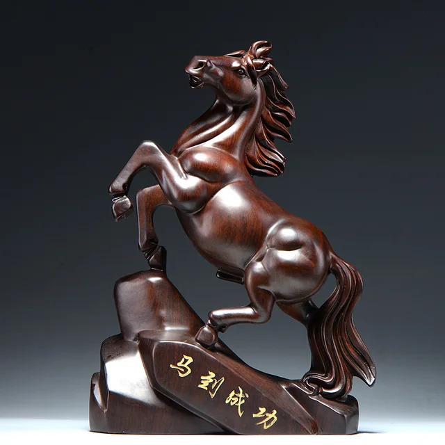 Ebony Wood Carving Horse Ornaments Hand Carved Crafts Home Decoration Office Trojan Horse Fengshui Decore Housewarming Gifts
Ebony Wood Carving Horse Ornaments Hand Carved Crafts Home Decoration Office Trojan Horse Fengshui Decore Housewarming Gifts