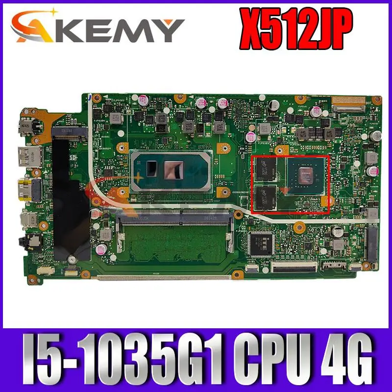 X512JP Mainboard For ASUS X512JP X512J Laptop motherboard Motherboard 4G-RAM I5-1035G1 CPU PM test 100% OK
X512JP Mainboard For ASUS X512JP X512J Laptop motherboard Motherboard 4G-RAM I5-1035G1 CPU PM test 100% OK
