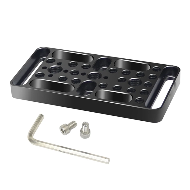 Camera Expansion Plate Universal Metal Video Switching Cheese Camera Easy Plate with 1/4 and 3/8 Screw Hole for DSLR Cam E8BE
Camera Expansion Plate Universal Metal Video Switching Cheese Camera Easy Plate with 1/4 and 3/8 Screw Hole for DSLR Cam E8BE