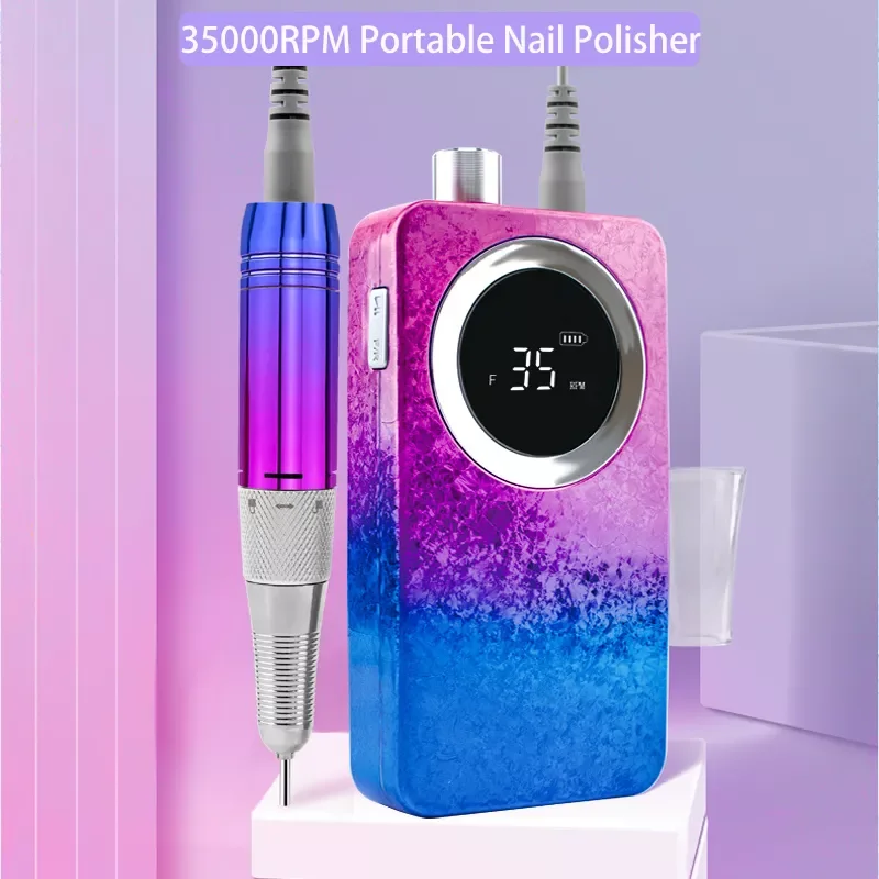 2022NEW Color 35000RPM Nail Drilling Machine Portable Nail Polisher Sander Rechargeable Manciure Drill Electric Nail File
2022NEW Color 35000RPM Nail Drilling Machine Portable Nail Polisher Sander Rechargeable Manciure Drill Electric Nail File