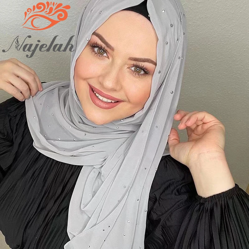 Muslim Pearl Chiffon Hijab Abaya Hijabs For Woman Abayas Jersey Scarf Islamic Women Dress Turbans Turban Head wrap Instant Shawl
Muslim Pearl Chiffon Hijab Abaya Hijabs For Woman Abayas Jersey Scarf Islamic Women Dress Turbans Turban Head wrap Instant Shawl